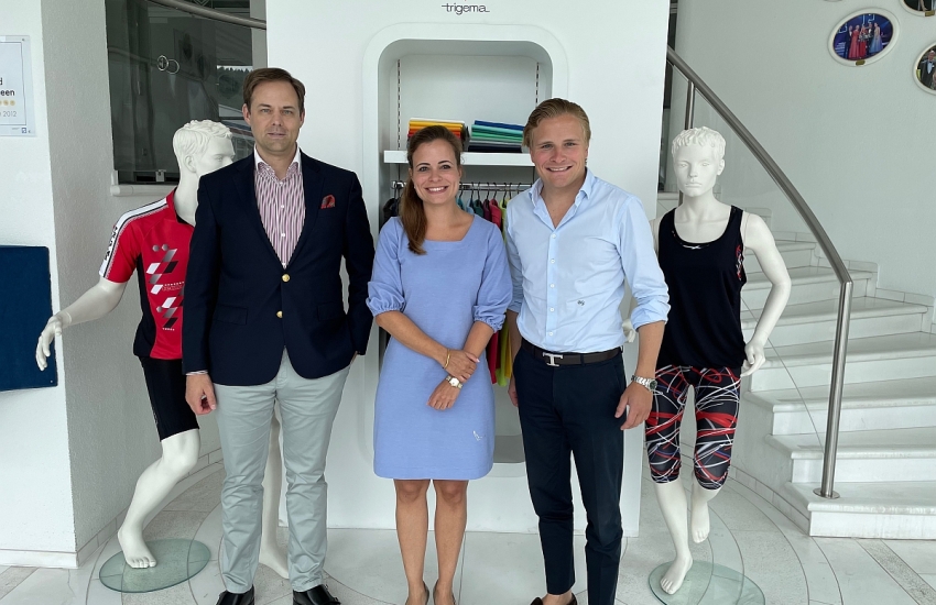 Dr. Marco Henry Neumueller mit Bonita Grupp und Wolfgang Grupp jr.