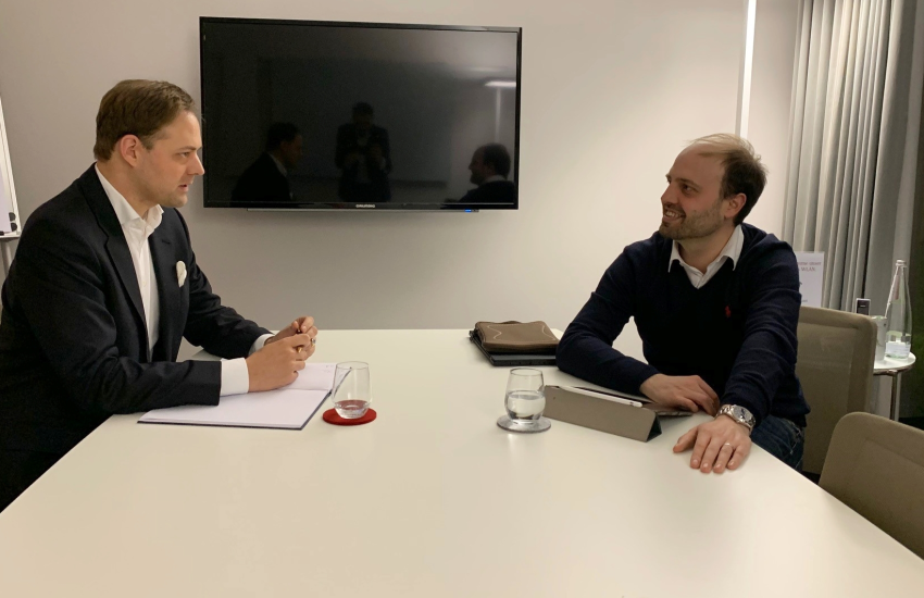 Dr. Marco Henry Neumueller mit Moritz Weissman